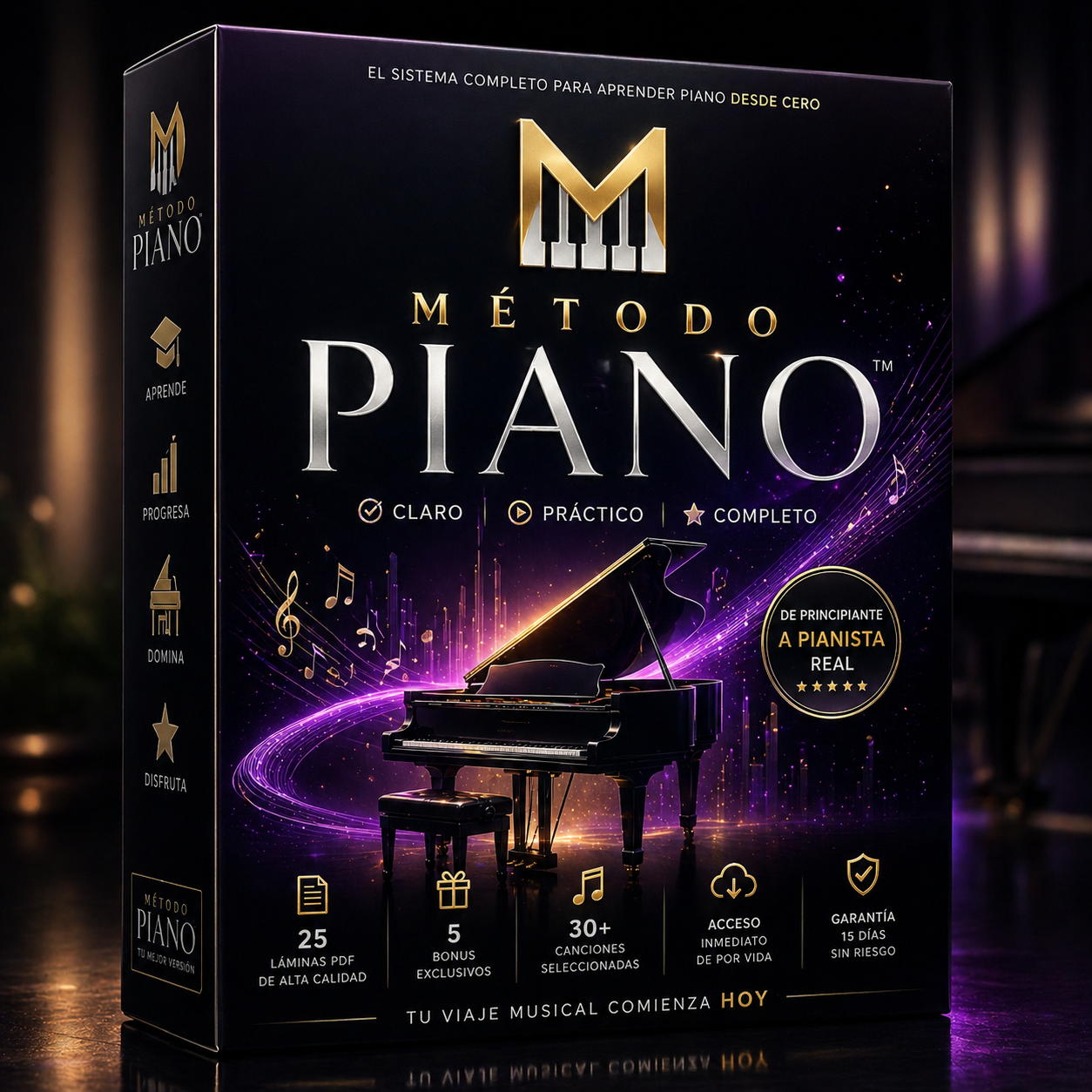 METODO PIANO CURSO COMPLETO + 5 BONUS DE REGALO